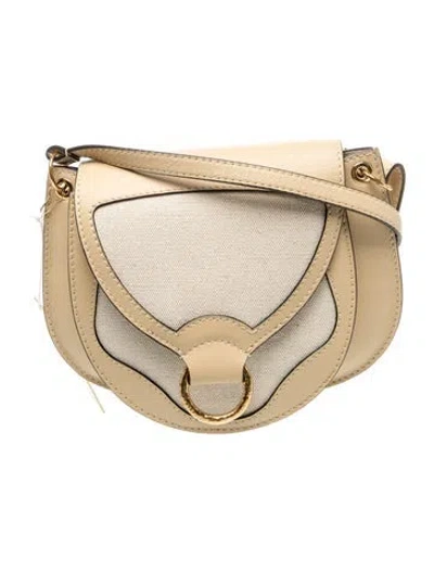 Pre-owned Ulla Johnson Leather Crossbody Bag In Neutral
