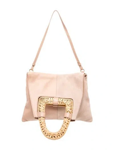 Pre-owned Ulla Johnson Leather Crossbody Bag In Neutral