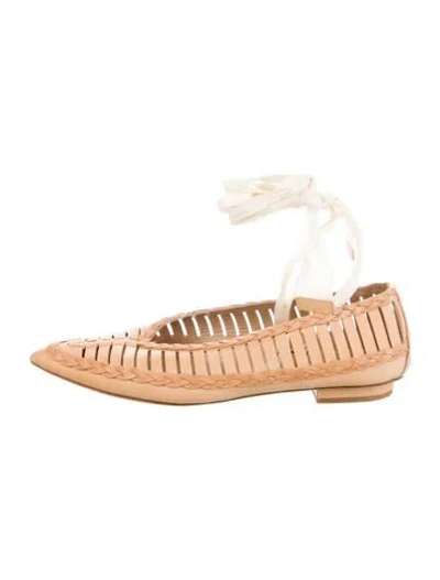 Pre-owned Ulla Johnson Leather Espadrilles In Neutral