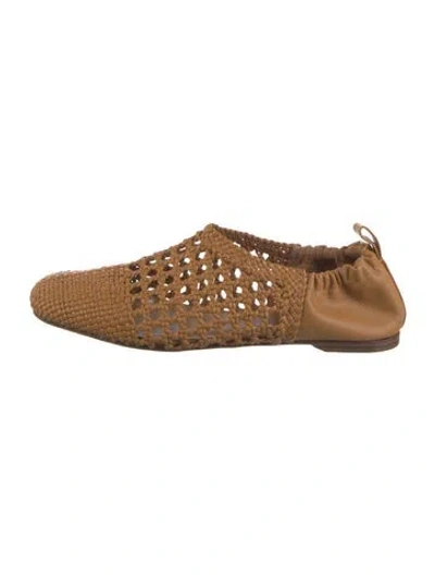 Pre-owned Ulla Johnson Leather Flats In Brown