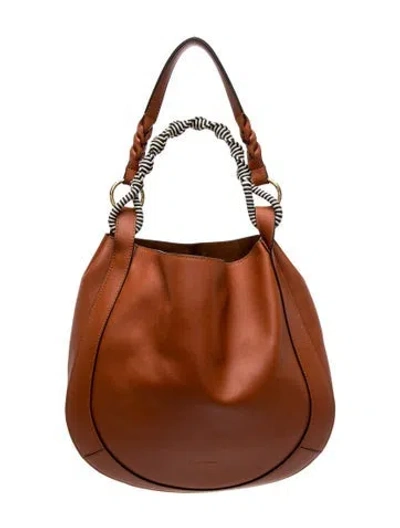 Pre-owned Ulla Johnson Leather Hobo In Brown