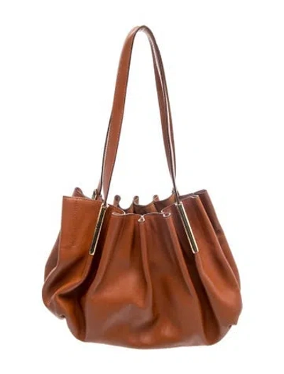 Pre-owned Ulla Johnson Leather Hobo In Brown