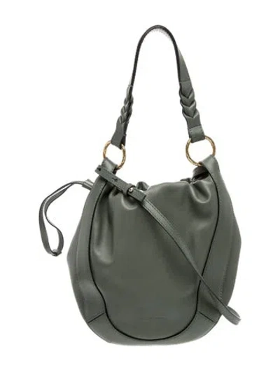 Pre-owned Ulla Johnson Leather Hobo In Green