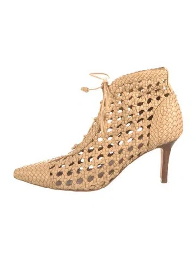 Pre-owned Ulla Johnson Leather Patterned Pumps In Neutrals