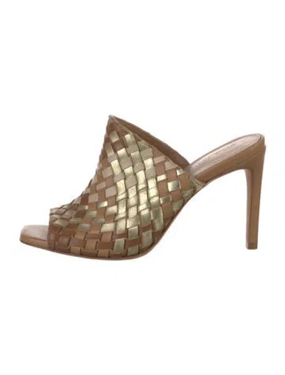 Pre-owned Ulla Johnson Leather Patterned Sandals In Brown