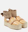 Ulla Johnson Leather Platform Espadrilles In Brown