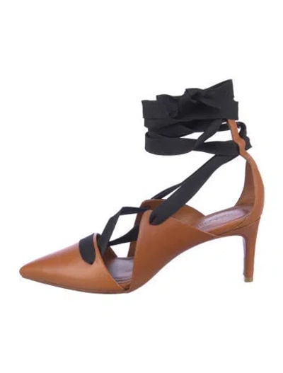 Pre-owned Ulla Johnson Leather Pumps In Brown