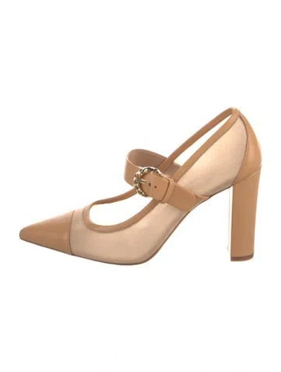Pre-owned Ulla Johnson Leather Pumps In Neutral