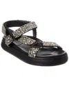 Ulla Johnson Leather Sandal In Black