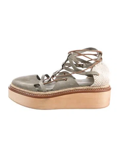 Pre-owned Ulla Johnson Leather Sandals In Black