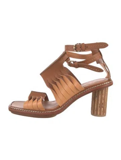 Pre-owned Ulla Johnson Leather Sandals In Brown