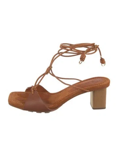 Pre-owned Ulla Johnson Leather Sandals In Brown