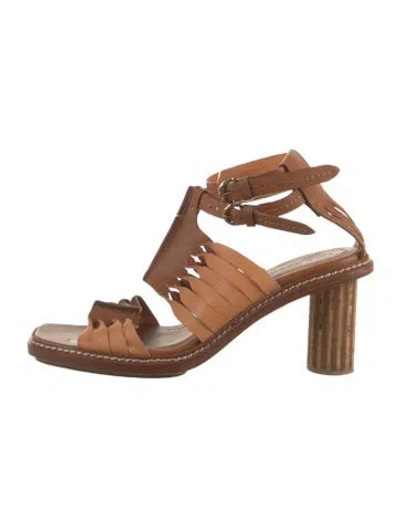 Pre-owned Ulla Johnson Leather Sandals In Brown