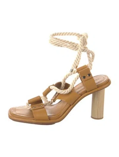 Pre-owned Ulla Johnson Leather Sandals In Brown