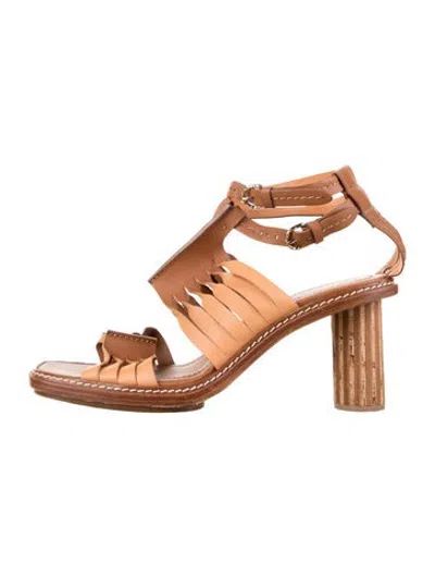 Pre-owned Ulla Johnson Leather Sandals In Brown