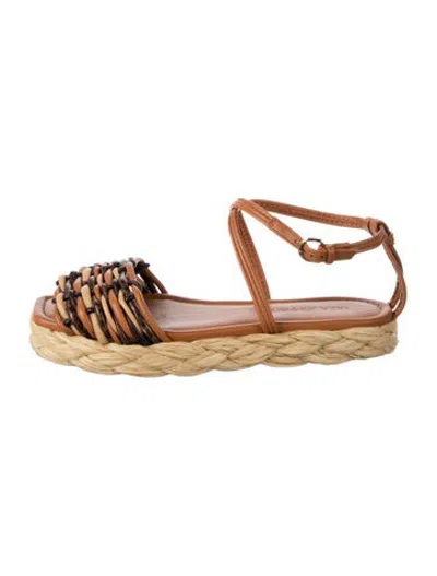 Pre-owned Ulla Johnson Leather Sandals In Brown