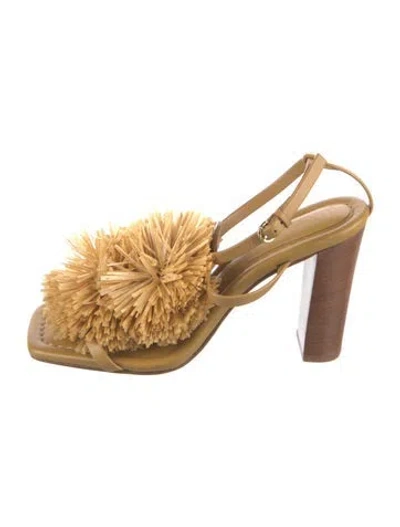 Pre-owned Ulla Johnson Leather Sandals In Gold