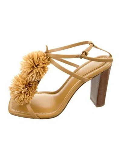 Pre-owned Ulla Johnson Leather Sandals In Gold