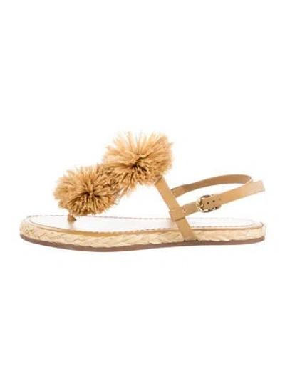 Pre-owned Ulla Johnson Leather Sandals In Gold