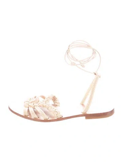 Pre-owned Ulla Johnson Leather Sandals In Neutrals