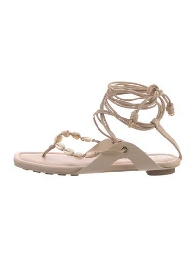Pre-owned Ulla Johnson Leather Sandals In Neutrals