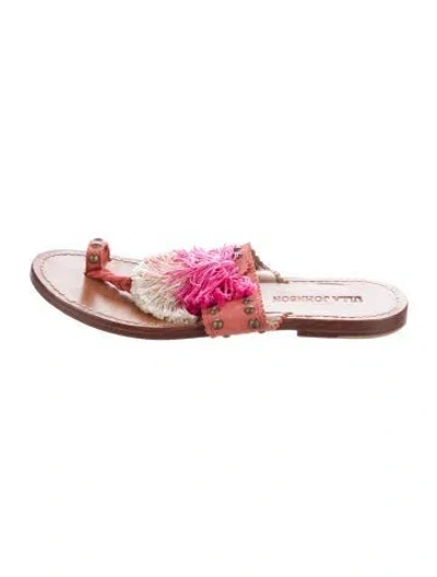 Pre-owned Ulla Johnson Leather Sandals In Pink