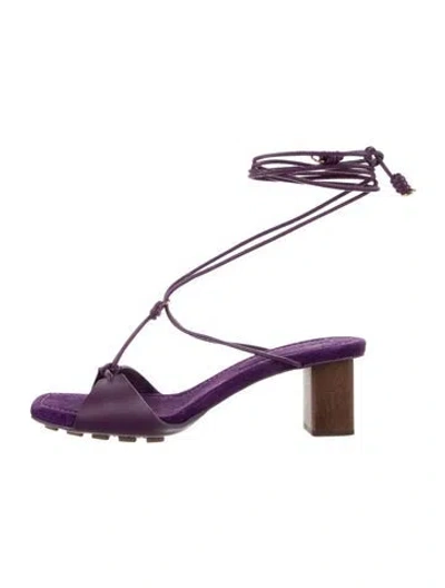 Pre-owned Ulla Johnson Leather Sandals In Purple