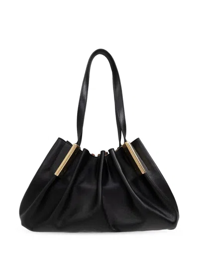 Ulla Johnson Leather Shoulder Bag In Black