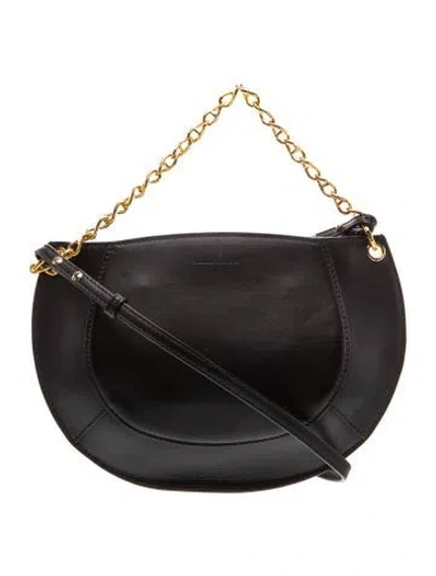 Pre-owned Ulla Johnson Leather Shoulder Bag In Black