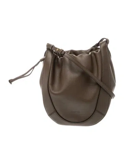 Pre-owned Ulla Johnson Leather Shoulder Bag In Brown/grey