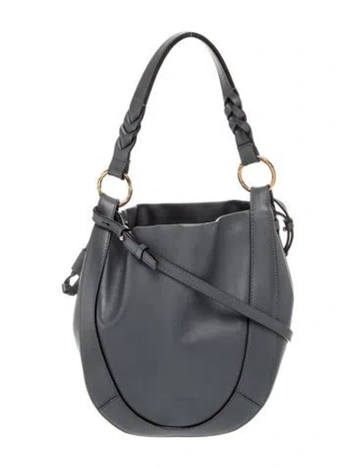 Pre-owned Ulla Johnson Leather Shoulder Bag In Gray