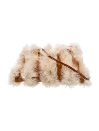 Pre-owned Ulla Johnson Leather Shoulder Bag In Neutral