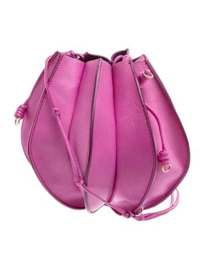 Pre-owned Ulla Johnson Leather Shoulder Bag In Purple