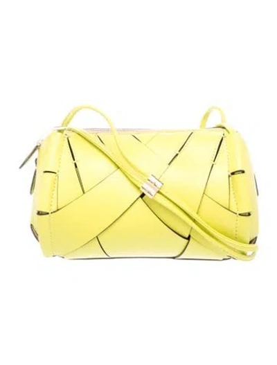 Pre-owned Ulla Johnson Leather Shoulder Bag In Yellow