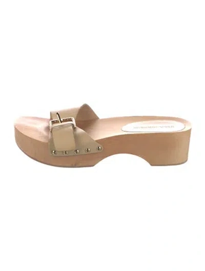 Pre-owned Ulla Johnson Leather Slides In Neutral