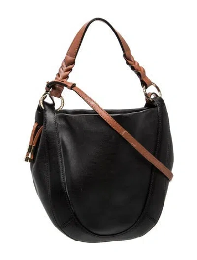 Pre-owned Ulla Johnson Leather Top Handle Bag In Black