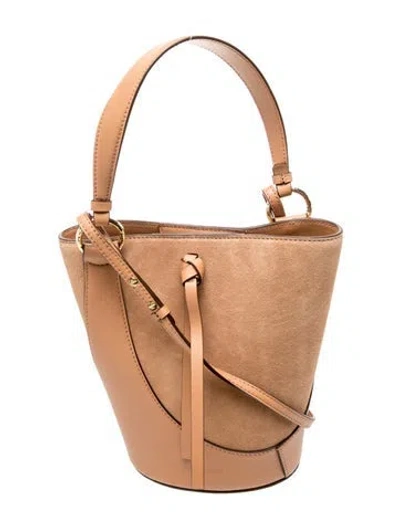 Pre-owned Ulla Johnson Leather Top Handle Bag W/ Tags In Neutral