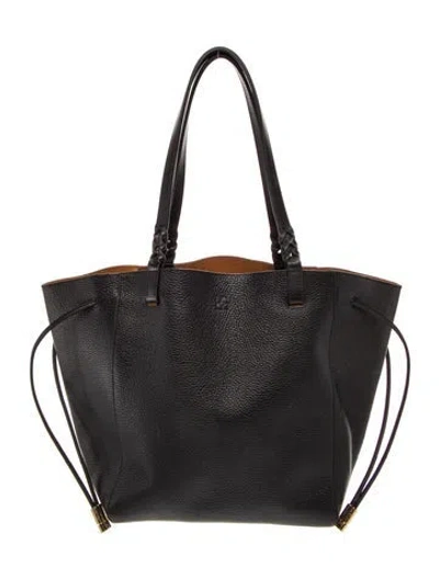 Pre-owned Ulla Johnson Leather Tote In Black