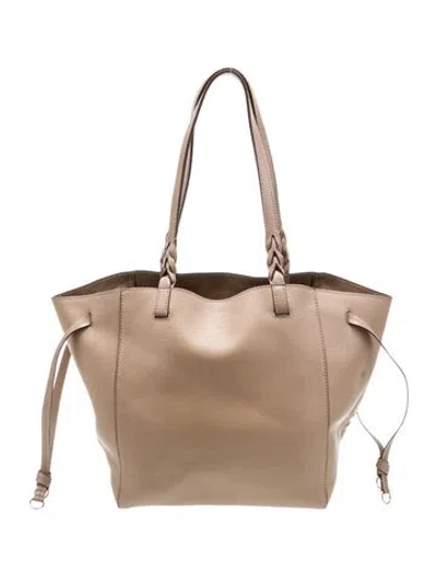 Pre-owned Ulla Johnson Leather Tote In Neutral