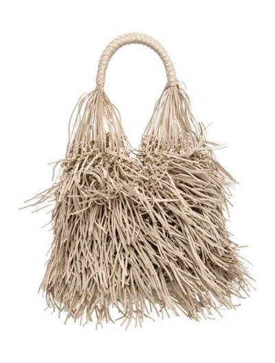 Pre-owned Ulla Johnson Leather Tote In Neutrals