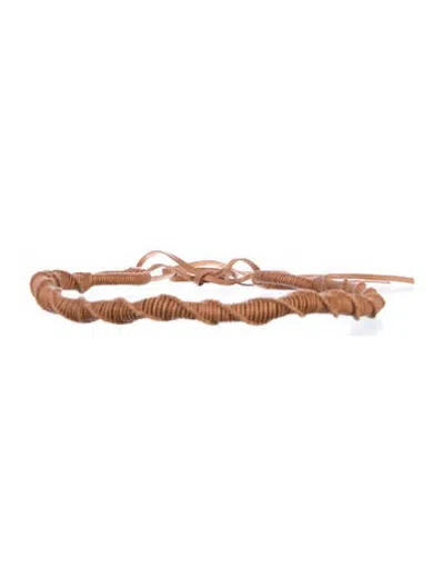 Pre-owned Ulla Johnson Leather Waist Belt In Brown