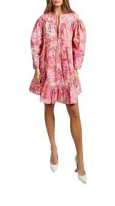 Pre-owned Ulla Johnson Leiko Floral Dress For Women - Size 2 In Pink