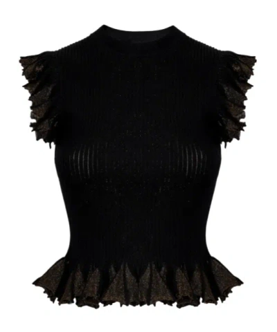 ULLA JOHNSON LEILA RUFFLED TOP