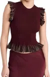 Ulla Johnson Leila Flared Sunburst-knit Top In Multi