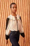 Ulla Johnson Lenore Embroidered Silk-crepon Blouse In Moonflower