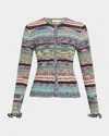 Ulla Johnson Lex Ruffle Space Dye Cardigan