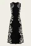 Ulla Johnson Liana Sleeveless Jacquard Maxi Dress In Black