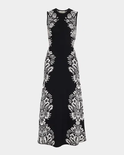 ULLA JOHNSON LIANA SLEEVELESS JACQUARD MAXI DRESS