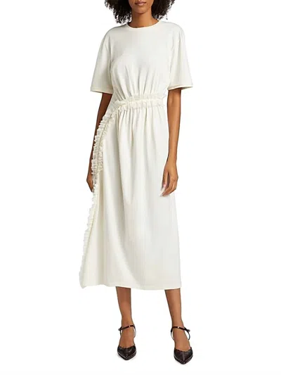 Ulla Johnson Lilia Midi Dress In Cowrie In Neutral