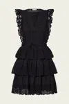 Ulla Johnson Lilith Eyelet Tiered Minidress